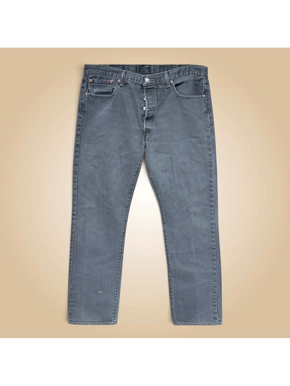 Levis 501 Gray Button Fly Jeans | W38 L34